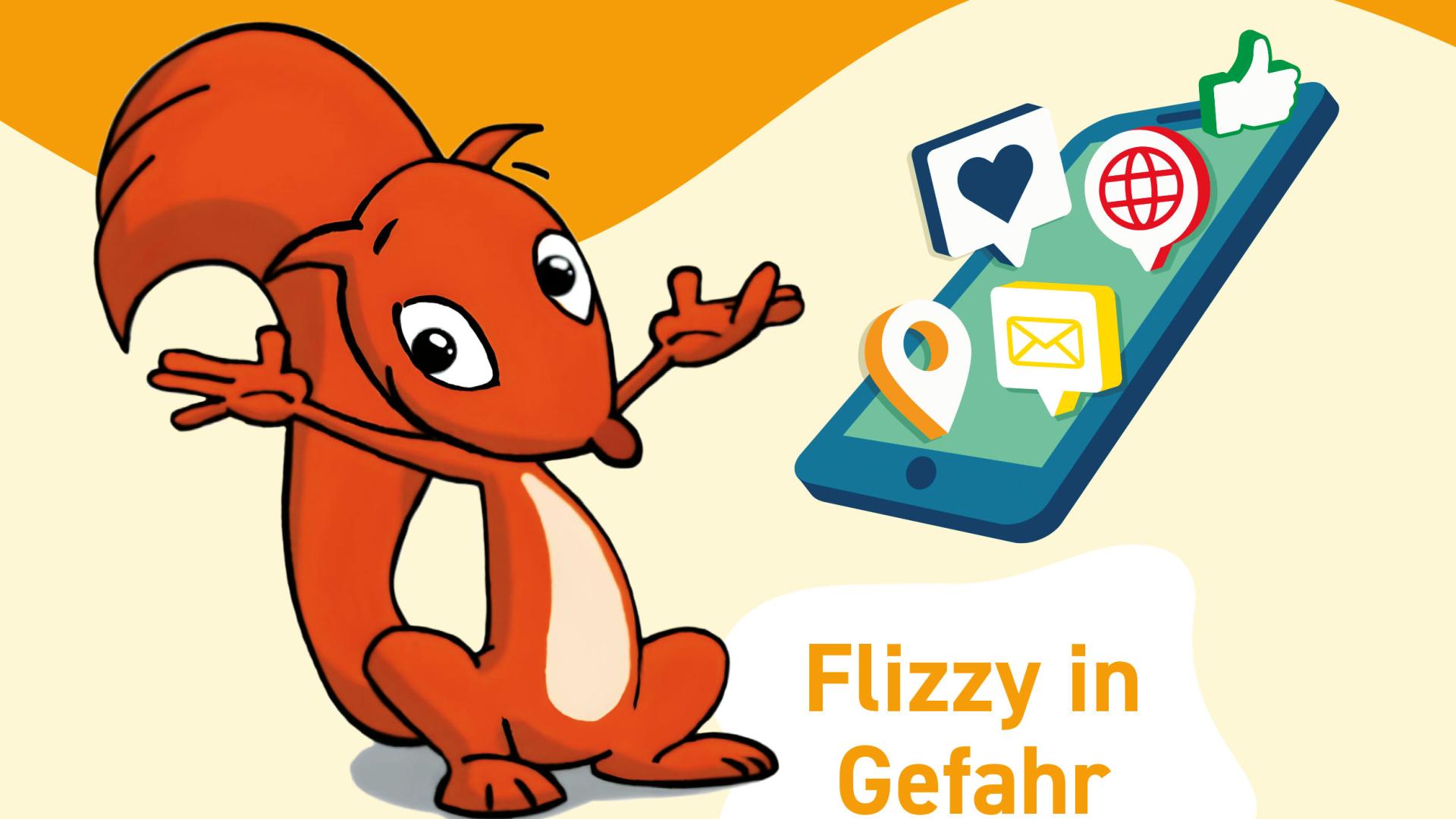 Flizzy Maskottchen zur Cybergrooming-Prävention
